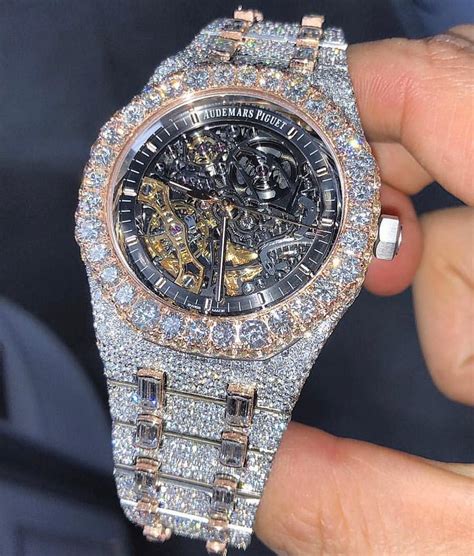 audemars piguet skeleton replica|skeleton ap watch iced out.